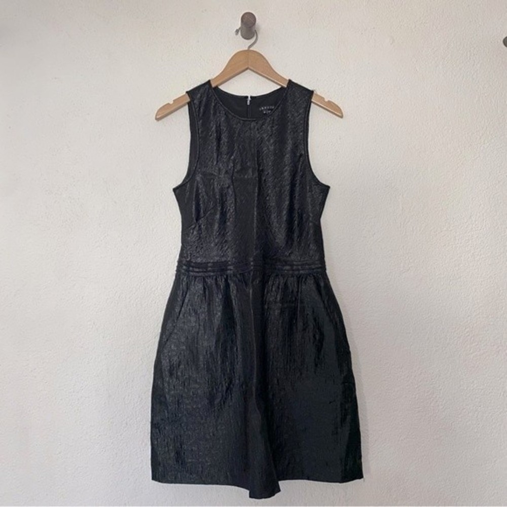 Theory Judyanne Reputation Black Shift Dress